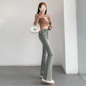Καλοκαιρινό τζιν γυναικείο vintage ψηλόμεσο χαλαρό άνετο τζιν Γυναικείο παντελόνι Ελαστικό μόδας Boyfriend τζιν παντελόνι