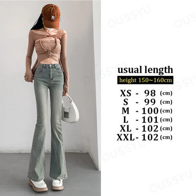 Nyári kiszélesedő farmer Női Vintage magas derekú laza kényelmes farmer Női nadrág Elasztikus divat Boyfriend stílusú farmer nadrág