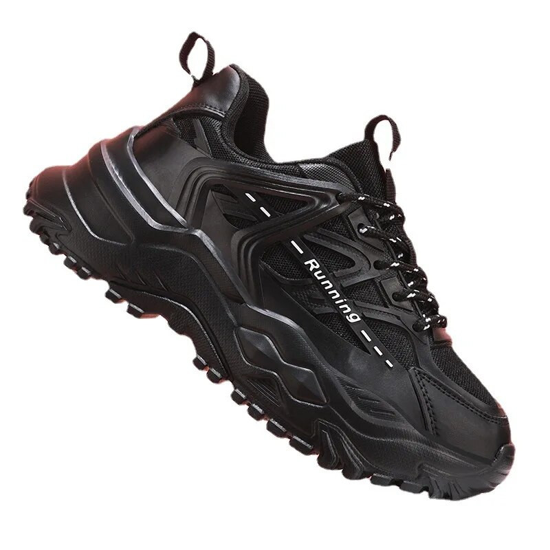 Αθλητικά αθλητικά πάνινα παπούτσια με χοντρή σόλα άνοιξη με αναπνεύσιμα παπούτσια για τρέξιμο, γυναικεία και ανδρικά παπούτσια για περπάτημα με κορδόνια για εξωτερικούς χώρους