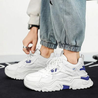 Debele tenisice Muške cipele 2023. za muškarce Ležerna sportska obuća od poliuretana Svestrane cipele za hodanje na vezanje Zapatillas De Hombre