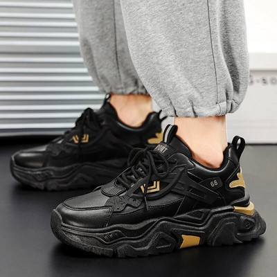 Debele tenisice Muške cipele 2023. za muškarce Ležerna sportska obuća od poliuretana Svestrane cipele za hodanje na vezanje Zapatillas De Hombre