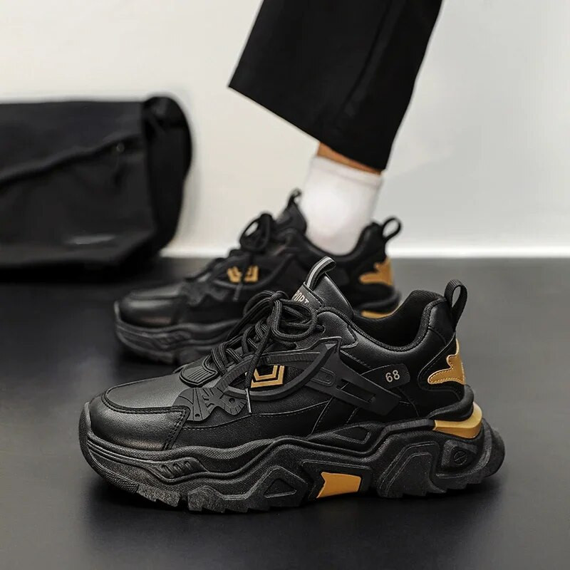 Debele tenisice Muške cipele 2023. za muškarce Ležerna sportska obuća od poliuretana Svestrane cipele za hodanje na vezanje Zapatillas De Hombre