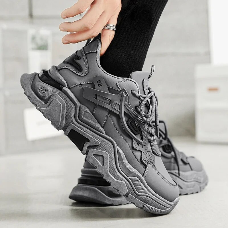 Debele tenisice Muške cipele 2023. za muškarce Ležerna sportska obuća od poliuretana Svestrane cipele za hodanje na vezanje Zapatillas De Hombre