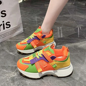 Ženske tenisice Platforma Slip-On Cipele mješovitih boja za žene Ležerne udobne sportske na otvorenom Ženske cipele Zapatos De Mujer