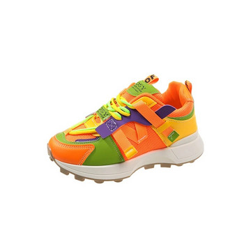 Дамски маратонки С приплъзване на платформа Разноцветни дамски обувки Ежедневни удобни спортни на открито Дамски обувки Zapatos De Mujer