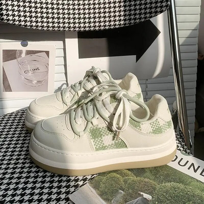 Új, vastag talpú lapos női cipők alkalmi vászon tornacipők női futó Lolita tenisz vulkanizált női cipők Zapatos De Mujer