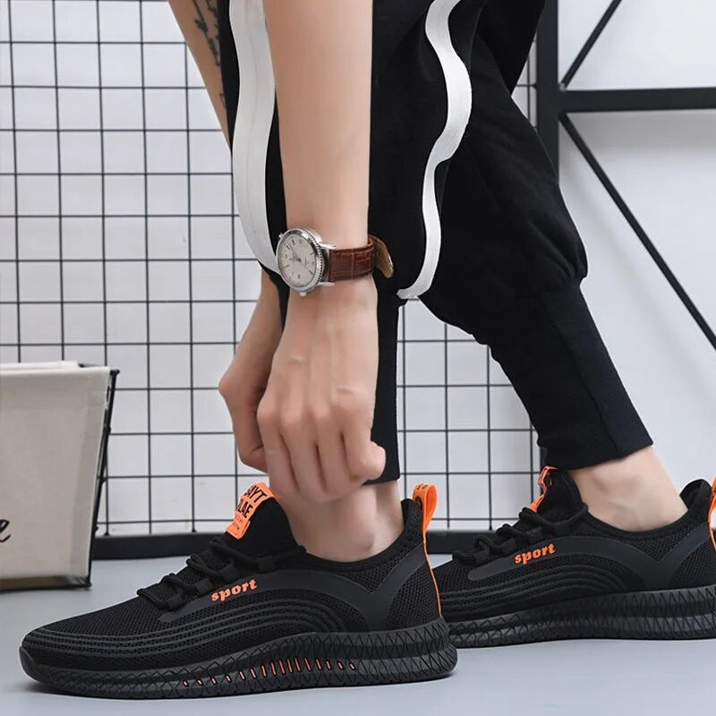 Tossud Tenis Masculino Meeste Vulcanize Jalatsid Võrk Meeste Kingad Vabaaja hingavad meeste tossud Moodne paeltega Kerge kõndimine