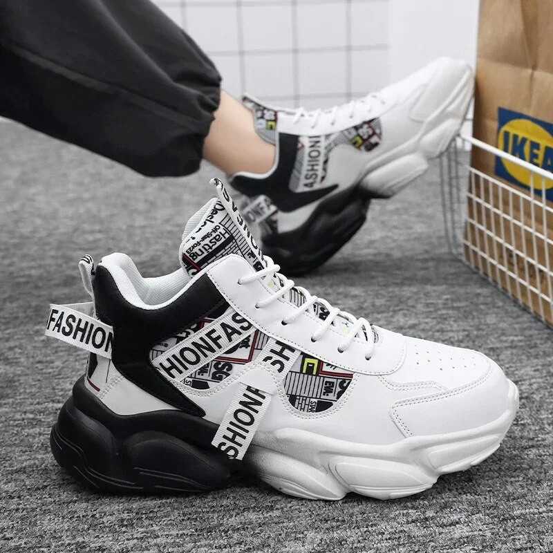 Muške cipele 2023. Modne muške vulkanizirane cipele s vezanim križem Vruće rasprodaje Prozračne tenisice s okruglom glavom, ležerne vanjske prilike