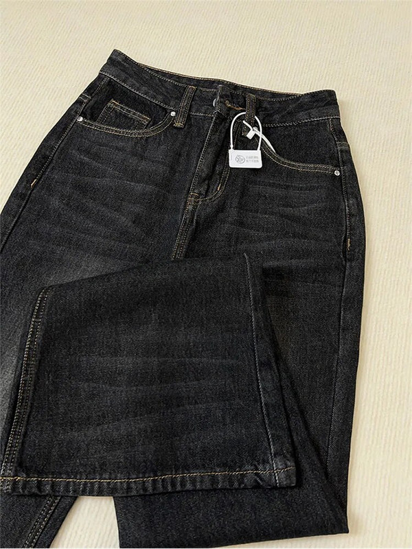 Vintage Fashion Flare Jeans Hlače Ženske Y2k 2022 Streetwear Ravne Hlače Visokog Struka Uske Ležerne Ženske Karijerne Duge Hlače iz 90-ih