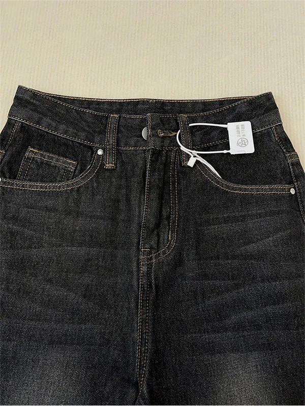 Vintage Fashion Flare Jeans Hlače Ženske Y2k 2022 Streetwear Ravne Hlače Visokog Struka Uske Ležerne Ženske Karijerne Duge Hlače iz 90-ih