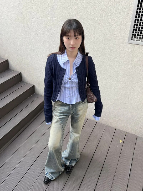 Retro Washed Micro Flared Jeans Female High Wasit Pantalon Femme Fairy Grunge Harajuku Streetwear Punk Casual Y2k Παντελόνι 00s