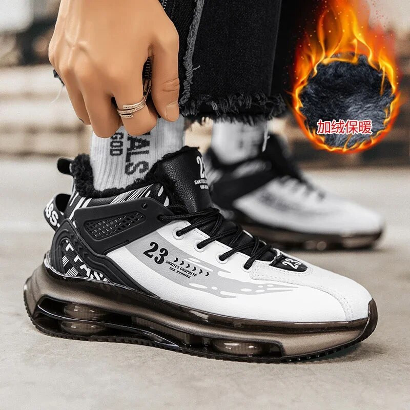 Χειμερινές βαμβακερές μπότες ανδρικά αθλητικά παπούτσια για τρέξιμο Μόδα για υπαίθριο τζόκινγκ Αθλητικά παπούτσια που αναπνέουν υποδήματα μπάσκετ
