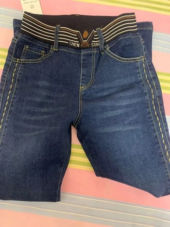 Ανοιξιάτικο Skinny Flare Jeans Oversize 80kg Elestic ψηλόμεσο τζιν παντελόνι Vintage Strench Vaqueros Woman Fashion Pantalones Νέο