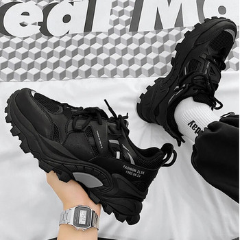 Platform Dad Shoes Spring Large Size 46 Lace Up Sport Shoes Trend Chunky Increase Ежедневни спортни обувки Zapatillas Hombre 2023