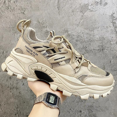 Platforma Dad Shoes Spring Large Size 46 Lace Up Sport Shoes Trend Chunky Increase Casual Sports Shoes Zapatillas Hombre 2023