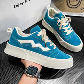 Harajuku muške platnene cipele s platformom 2023. proljeće ljeto niske ležerne tenisice muške udobne vulkanizirane cipele Zapatillas Hombre