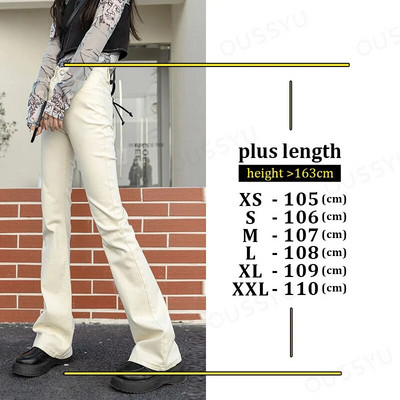 Nyári új női nadrágok, magas derekú, kiszélesedő farmerek hosszabbítanak Pamut Szürke Vékony utcai viselet Vintage Harajuku márkájú ruházat Női XXL
