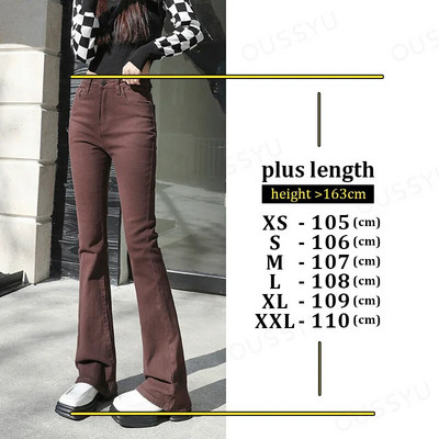 Nyári új női nadrágok, magas derekú, kiszélesedő farmerek hosszabbítanak Pamut Szürke Vékony utcai viselet Vintage Harajuku márkájú ruházat Női XXL