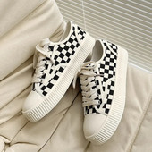 Vyriški laisvalaikio apatiniai drobiniai batai Harajuku stiliaus apvalūs suvarstomi lengvi riedlenčių batai Aukštos kokybės madingi vaikščiojimo batai