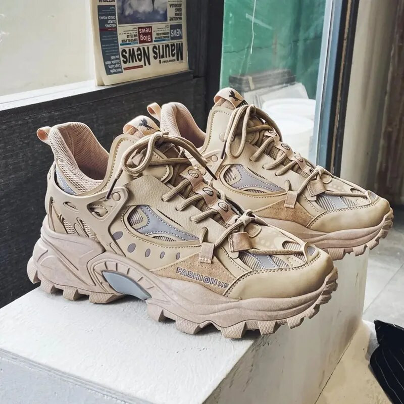 Marka Muške vulkanizirane cipele Tenisice Muške platforme za povećanje visine Dizajnerske prozračne vanjske Originalne muške tenisice za hodanje