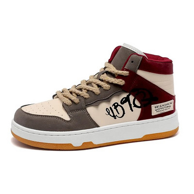 Harajuku muške platnene cipele Vintage muške visoke tenisice Hip hop ulične tenisice Muške dizajnerske vulkanizirane cipele Espadrile