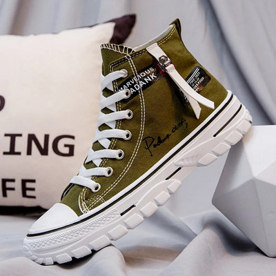 Muške cipele Vulcanize Canvas cipele Visoke tenisice Ležerne prozračne cipele s platformom Muške tenisice Tenis Masculino Chunky Sneakers