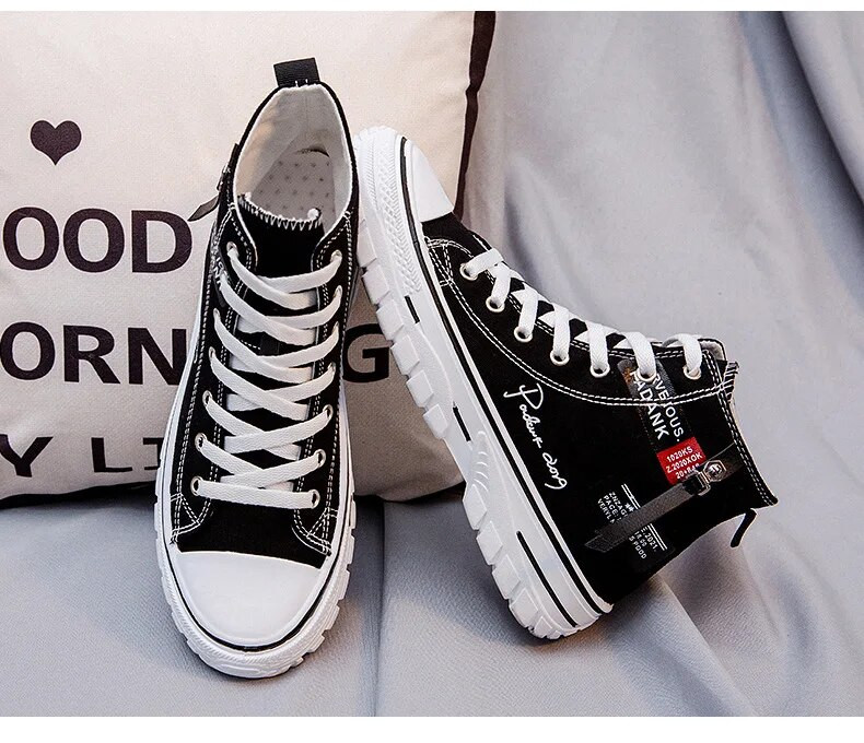 Muške cipele Vulcanize Canvas cipele Visoke tenisice Ležerne prozračne cipele s platformom Muške tenisice Tenis Masculino Chunky Sneakers