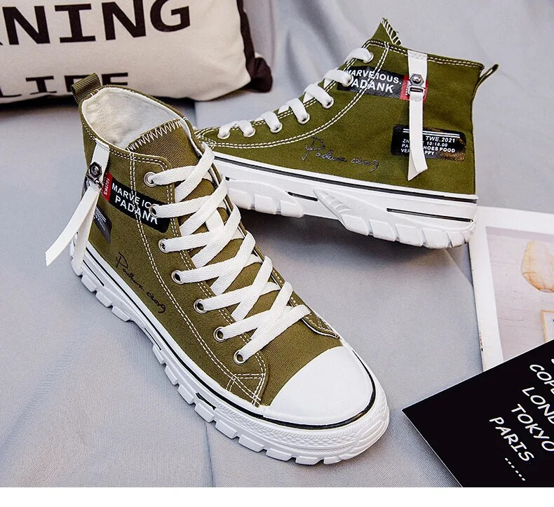 Muške cipele Vulcanize Canvas cipele Visoke tenisice Ležerne prozračne cipele s platformom Muške tenisice Tenis Masculino Chunky Sneakers