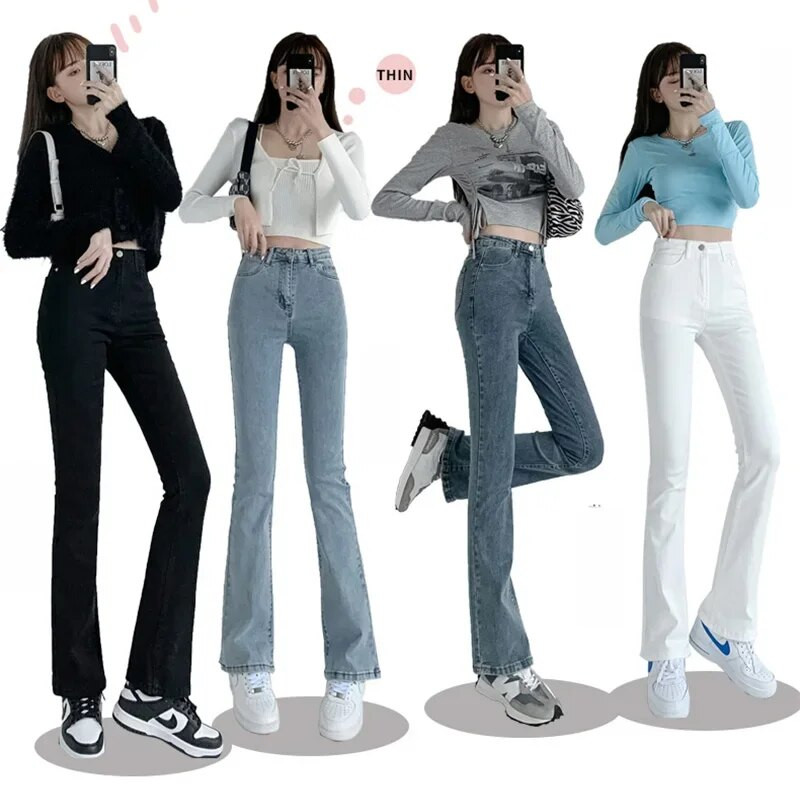 Farmer, női, tömör kék szexi, karcsú, magas derekú farmer, egyszerű női, teljes hosszúságú, anya, cowboy farmer farmer nadrág Mujer 2022 tavaszi új