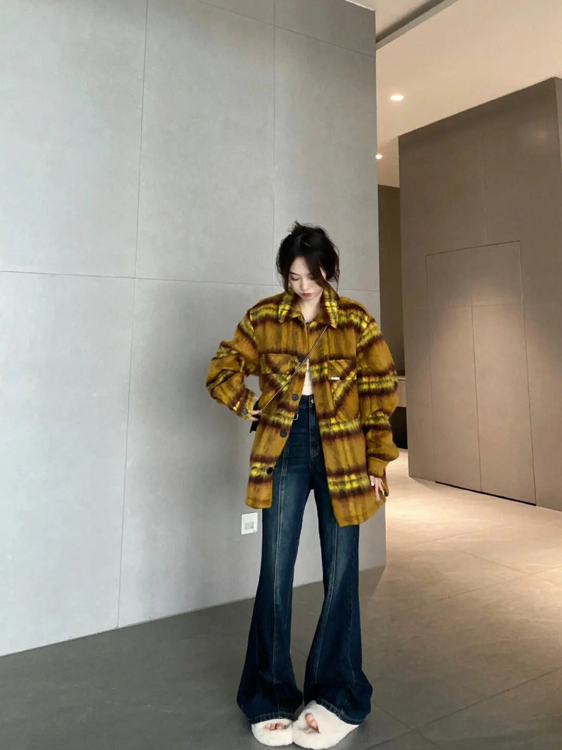 Prevelike novoizrađene stare isprane vintage plave mini traperice s visokim strukom, ženske ljetne ležerne široke svestrane duge hlače