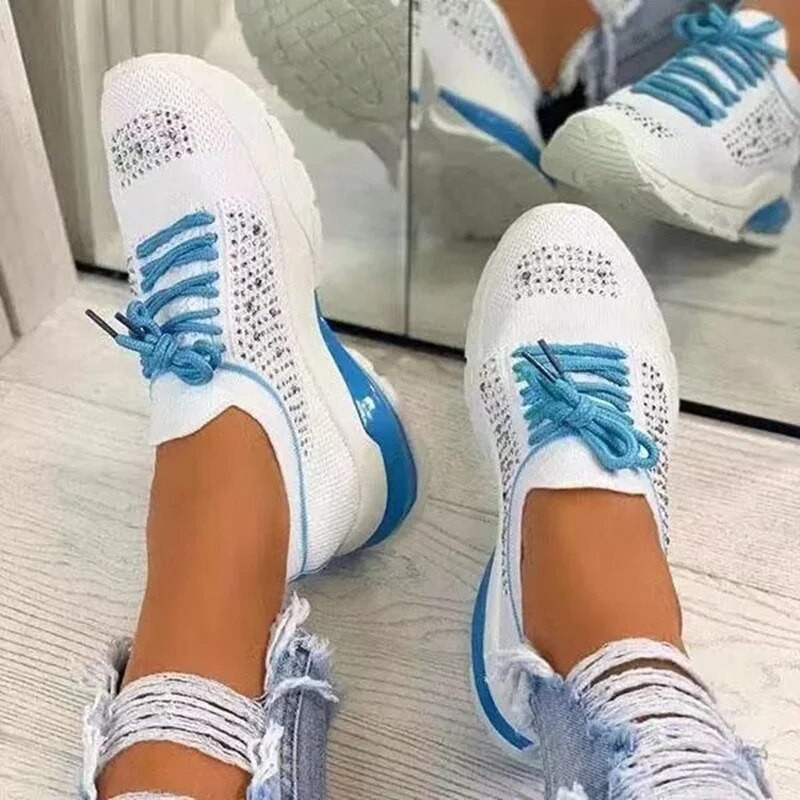 žute bijele cipele Ženske tenisice za trčanje Outdoor Shock Sportske cipele Lagane ženske tenisice Udobne mrežaste tenisice Ležerno hodanje