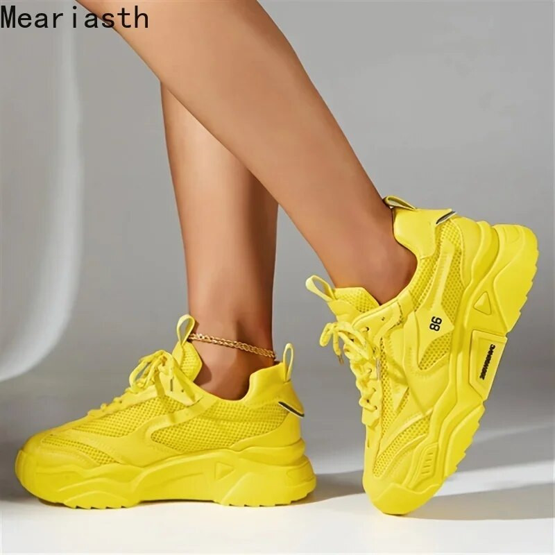 Meariasthi naiste tossud, naiste mood, võrk, hingav tennis, naiste, tüdrukute spordiplatvorm Vulkaniseerivad kingad valged Zapatillas Mujer