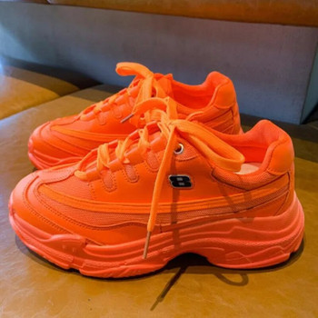 Горещи продавани маратонки на платформа Дамски вулканизирани обувки Ярки захарни ежедневни обувки Дамски маратонки Дамски дамски плоска платформа