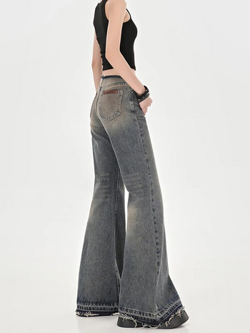 Γυναικείο Blue Flare τζιν Y2k Φαρδύ παντελόνι Ψηλόμεσο Τζιν Κορεάτικη μόδα Φαρδύ τζιν παντελόνι Vintage ίσια τζιν ρούχα