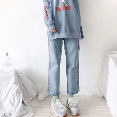 Sweet Chic Flare Jeans Γυναικεία Ανοιξιάτικα Μαθήτριες Ψηλόμεση Σχεδίαση επίδεσμου με όλα τα ματς Απλό παντελόνι Y2k Harajuku Δημοφιλές OOTD