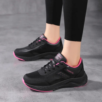 Нови есенни ежедневни обувки на 2024 г. за жени Удобни маратонки на платформа Дамски обувки за бягане с връзки с дебела подметка Мокасини Zapatos De Mujer