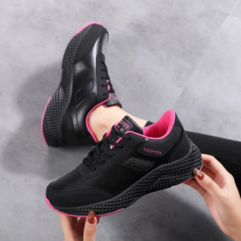 Нови есенни ежедневни обувки на 2024 г. за жени Удобни маратонки на платформа Дамски обувки за бягане с връзки с дебела подметка Мокасини Zapatos De Mujer