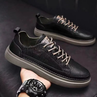 Ljetne tenisice Muška kožna obuća za slobodno vrijeme Muška alternativa Trend Muška muška obuća Zapatos De Hombre Debljina dna