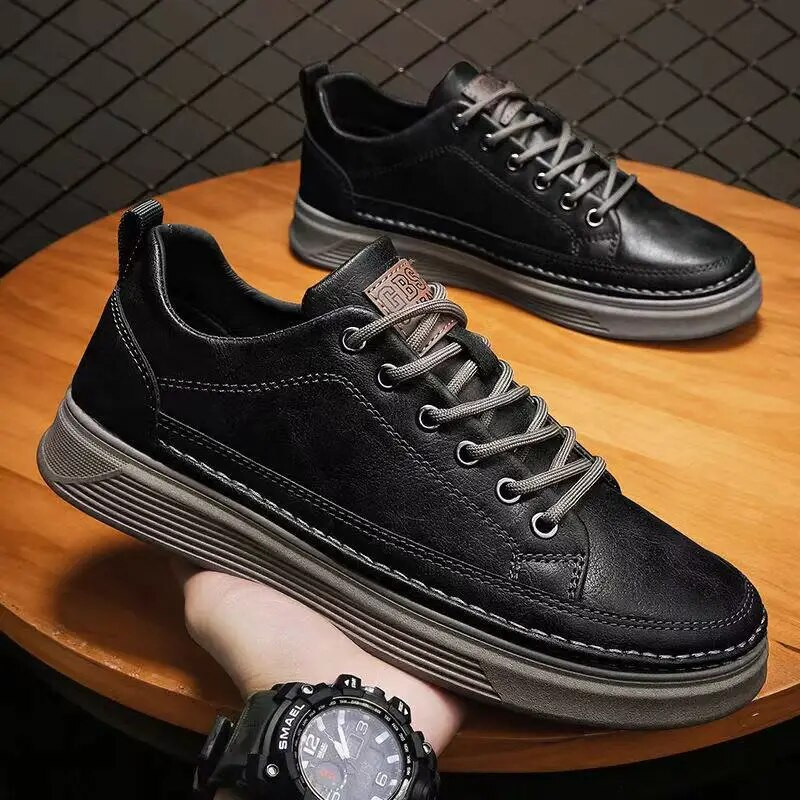 Ljetne tenisice Muška kožna obuća za slobodno vrijeme Muška alternativa Trend Muška muška obuća Zapatos De Hombre Debljina dna