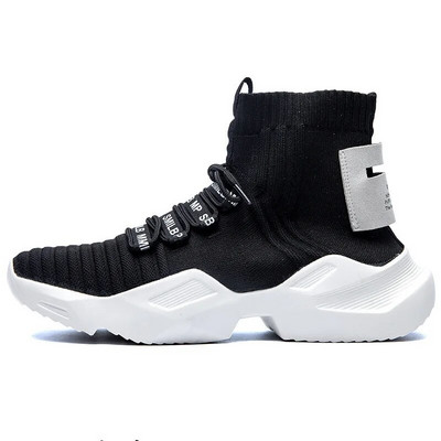 46 suured meeste jalanõud kõrge ülaosaga võrgust spordijalatsid Trend Fashion vabaajajalatsid Mugavad ja kerged jooksujalatsid