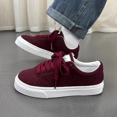 Muške ležerne jednobojne platnene cipele Harajuku stil Jednostavne vintage modne cipele za skejtbord Mladenačke trendi cipele s vulkaniziranim potplatom