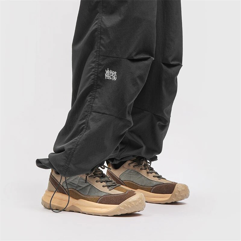 tornacipők férfi Őszi szabadtéri túra munkacipők Férfi gyalogló taktikai hegymászó cipők Vintage fűzős hegymászó tornacipők