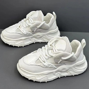 Мъжки маратонки 2023 Висок клас леки луксозни Daddy Shoes For Men Y2K Ежедневни обувки на платформа с мека подметка Trend Shoes Безплатен транспорт