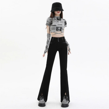 Flare Jeans Γυναικείο Παντελόνι Ψηλόμεσο Y2k Βαμβακερό Slim Fit Άνετο τζιν Γυναικείο σπαστό παντελόνι Ελαστικό τζιν παντελόνι παντελόνι μόδας