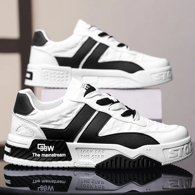 Novi trend 2023. Muške tenisice Ležerne tenisice s platformom Dvobojne tenisice na vezanje Modne studentske tenisice Zapatos De Hombre