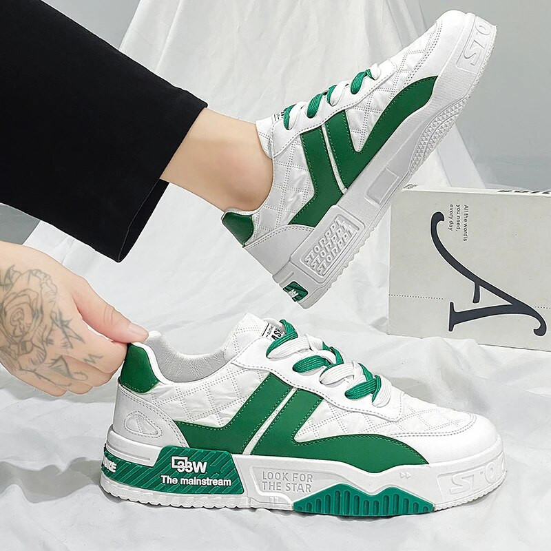 Novi trend 2023. Muške tenisice Ležerne tenisice s platformom Dvobojne tenisice na vezanje Modne studentske tenisice Zapatos De Hombre