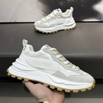 Vyriški sportbačiai Vasariniai tinkliniai kvėpuojantys sportiniai bėgimo bateliai Madingi suvarstomi lengvi sporto bateliai Zapatillas Hombre Dropshipping