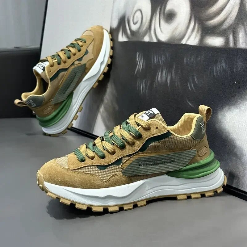 Vyriški sportbačiai Vasariniai tinkliniai kvėpuojantys sportiniai bėgimo bateliai Madingi suvarstomi lengvi sporto bateliai Zapatillas Hombre Dropshipping