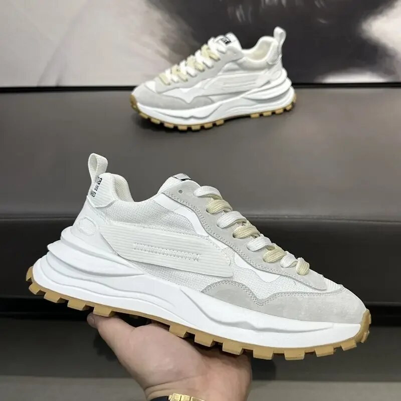 Vyriški sportbačiai Vasariniai tinkliniai kvėpuojantys sportiniai bėgimo bateliai Madingi suvarstomi lengvi sporto bateliai Zapatillas Hombre Dropshipping