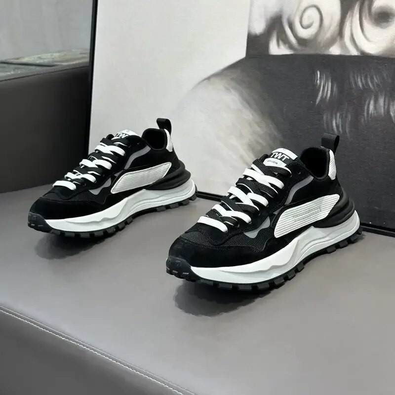 Vyriški sportbačiai Vasariniai tinkliniai kvėpuojantys sportiniai bėgimo bateliai Madingi suvarstomi lengvi sporto bateliai Zapatillas Hombre Dropshipping